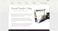 Desktop Screenshot of bedbreakfast-viborg.dk